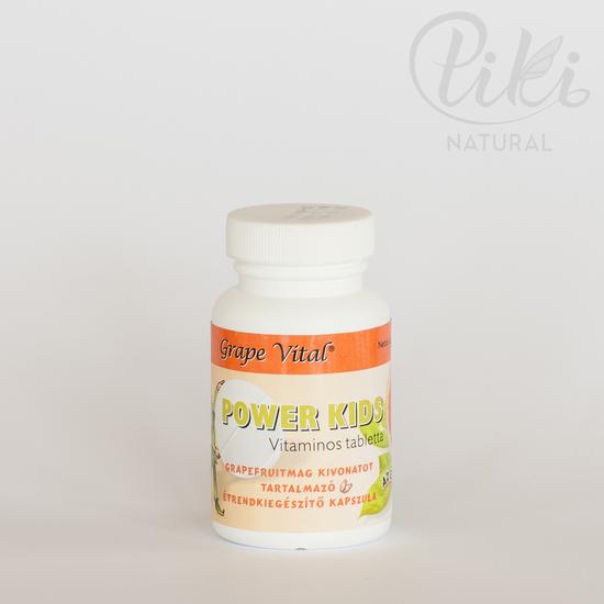 Grape Vital Power Kids Vitaminos Tabletta (60 db)